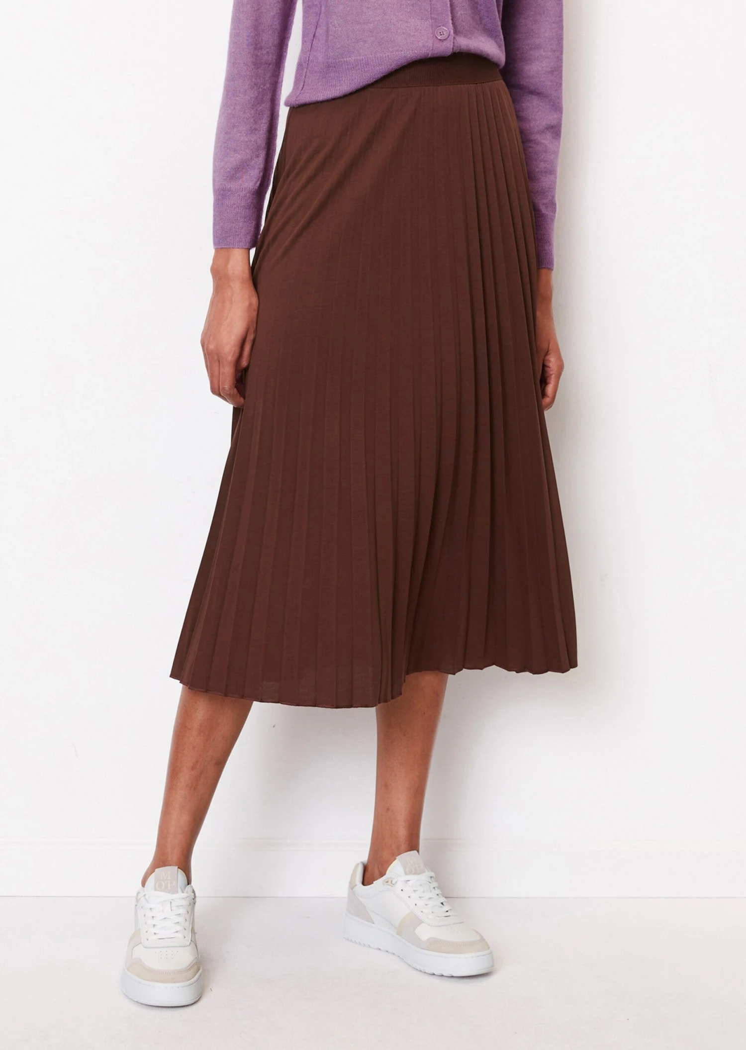 Marc O'Polo Flared Pleated Jersey Skirt Made Of Tencel™ Lyocell 4 Marc O'Polo Flared Pleated Jersey Skirt Made Of Tencel™ Lyocell – Bild 4