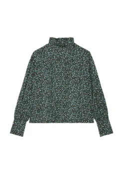 Marc O'Polo Long Sleeve Blouse With An All-over Print And A Stand-up Collar From LENZING™ ECOVERO™ -Schlichte Eleganz 505cf58ff37086b0ccefb6e1adb073a5 scaled
