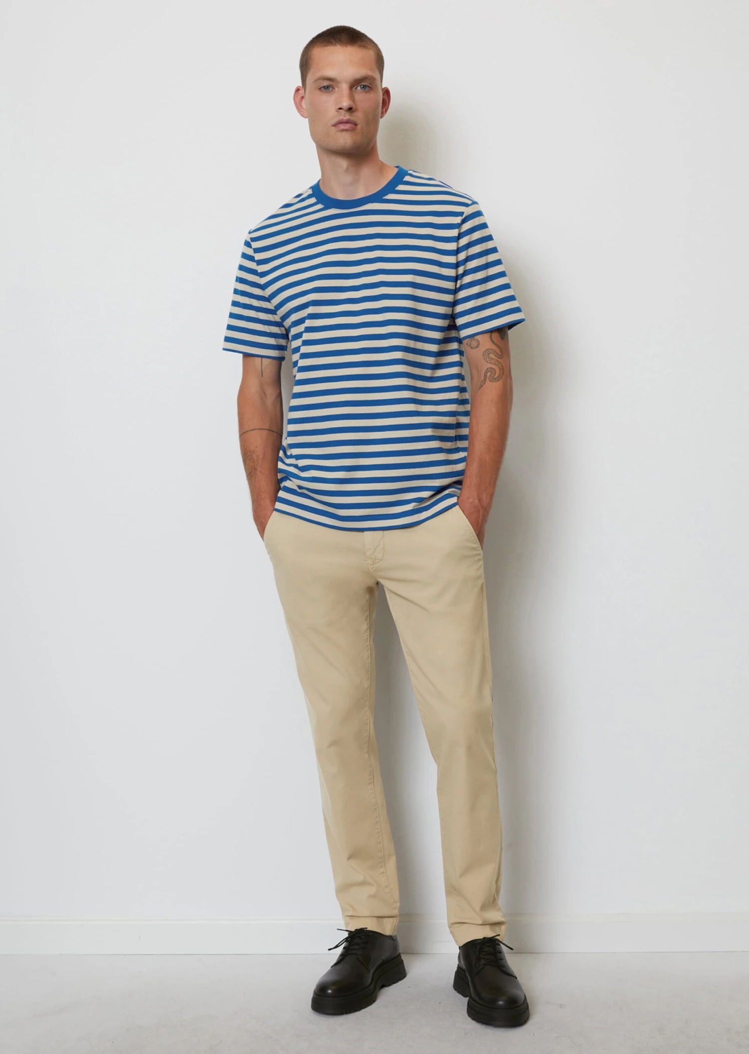 Marc O'Polo Striped T-shirt Regular In Heavy Jersey Fabric 4 Marc O'Polo Striped T-shirt Regular In Heavy Jersey Fabric – Bild 4