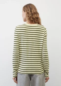 Marc O'Polo Striped Medium-weight Slub Jersey Long Sleeve Top, Regular Fit Made Of Organic Cotton -Schlichte Eleganz 52d73d8f11234137454f1500dd8573a9 scaled