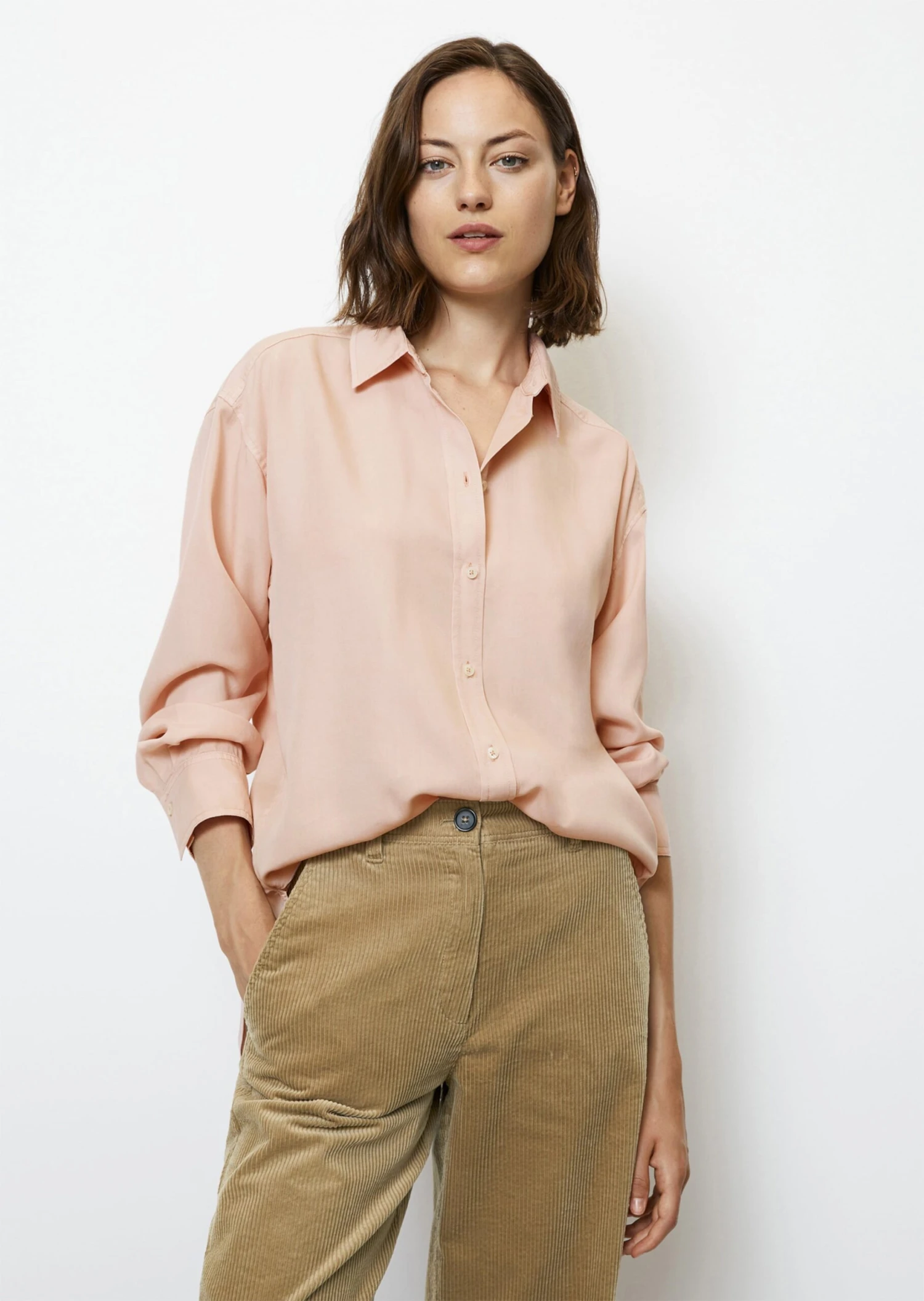 Marc O'Polo Boyfriend Blouse Relaxed Made Of Tencel™ Lyocell 1 Marc O'Polo Boyfriend Blouse Relaxed Made Of Tencel™ Lyocell