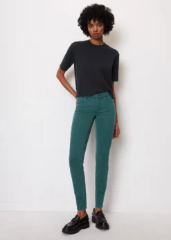 Marc O'Polo LULEA Slim Mid Waist Trousers With Tencel™ Lyocell