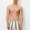 Marc O'Polo Swim Shorts With A Wide Striped Pattern