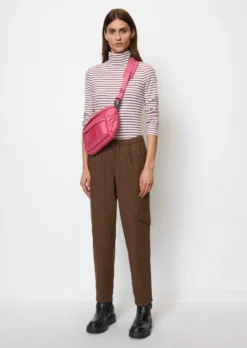 Marc O'Polo Slip-on Cargo Pants Regular Made From Viscose Wool Mix