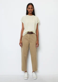 Marc O'Polo Chino Style Straight Fit Pants Made From Organic Cotton Stretch Twill