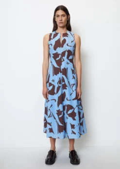 Marc O'Polo Sleeveless Maxi Dress With An All-over Print Made Of An Organic Cotton And Viscose Blend