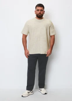 Marc O'Polo Striped T-shirt Regular In Soft Slub Jersey