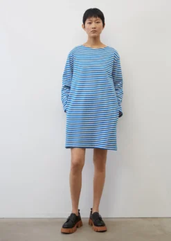 Marc O'Polo Heavy Jersey Striped Dress Made Of Organic Cotton
