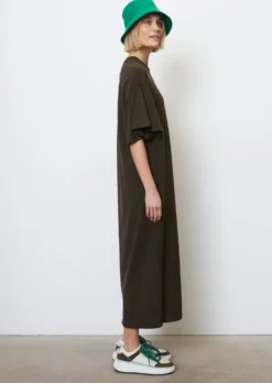 Marc O'Polo Flowing Jersey Dress With Flounce Sleeves Made From An Organic Cotton/modal Blend -Schlichte Eleganz 621fba14397a314606633e1a5bf26f9f scaled