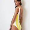 Marc O'Polo Reversible Swimsuit In A Striped Pattern