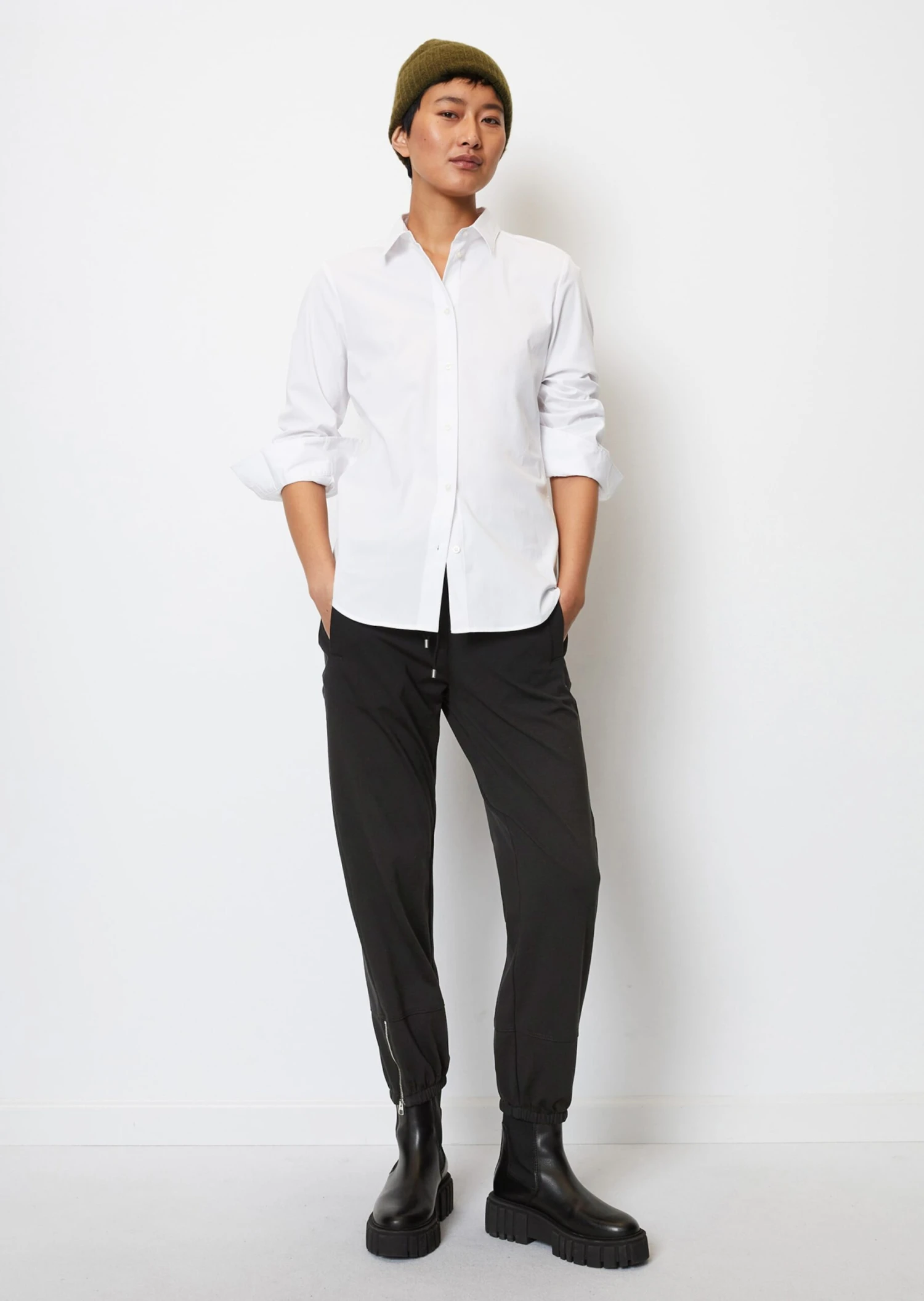 Marc O'Polo Blouse Shaped In Stretch Poplin 2 Marc O'Polo Blouse Shaped In Stretch Poplin – Bild 2