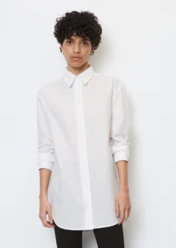 Marc O'Polo Boyfriend Shirt Blouse Oversize Made Of Cotton With A Paper-like Texture -Schlichte Eleganz 647dd5776a4b68d070df68eaa75738f8 scaled