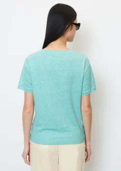 Marc O'Polo Linen Round Neck T-shirt In A Regular Fit Made Of Lightweight Jersey -Schlichte Eleganz 65a475107d8876eece3ebf7765170a41 scaled