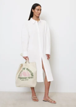 Marc O'Polo Loose Beach Dress Made Of Organic Cotton Poplin