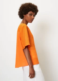 Marc O'Polo Linen Blouse Top Back Made Of Cotton Voile -Schlichte Eleganz 6b3f58db78ae549e746e5f0c3651098f scaled