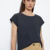 Marc O'Polo Waffle Jersey T-shirt In A Regular Fit From Organic Cotton Stretch