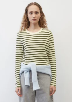 Marc O'Polo Striped Medium-weight Slub Jersey Long Sleeve Top, Regular Fit Made Of Organic Cotton -Schlichte Eleganz 6d4352db03cca5cd7b844ac9c18445c6 scaled
