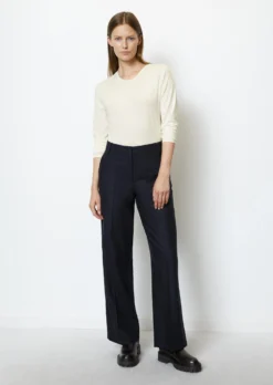 Marc O'Polo Long Sleeve Top, Regular Fit Made From OCS Blended TENCEL™ Lyocell -Schlichte Eleganz 6d4bcf81031340ae5bc33c180288551b scaled