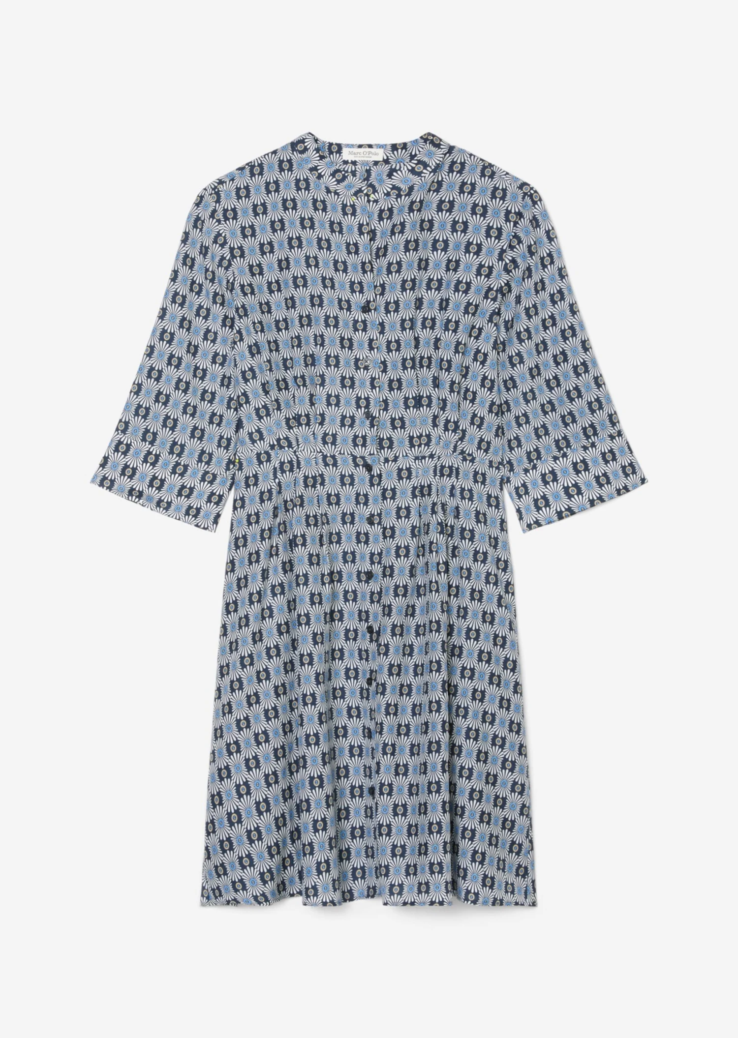 Marc O'Polo Short Blouse Dress With A Silky Texture Made From A Soft Organic Cotton/viscose Blend 7 Marc O'Polo Short Blouse Dress With A Silky Texture Made From A Soft Organic Cotton/viscose Blend – Bild 7