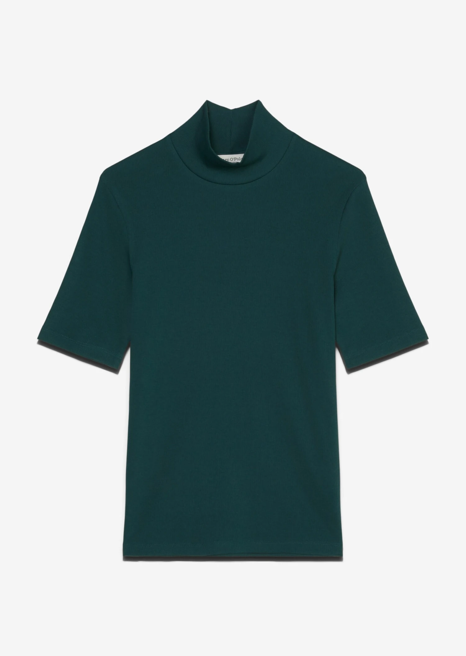 Marc O'Polo Ribbed Jersey T-shirt With High Stand-up Collar Made Of Organic Stretch Cotton Fabric 7 Marc O'Polo Ribbed Jersey T-shirt With High Stand-up Collar Made Of Organic Stretch Cotton Fabric – Bild 7