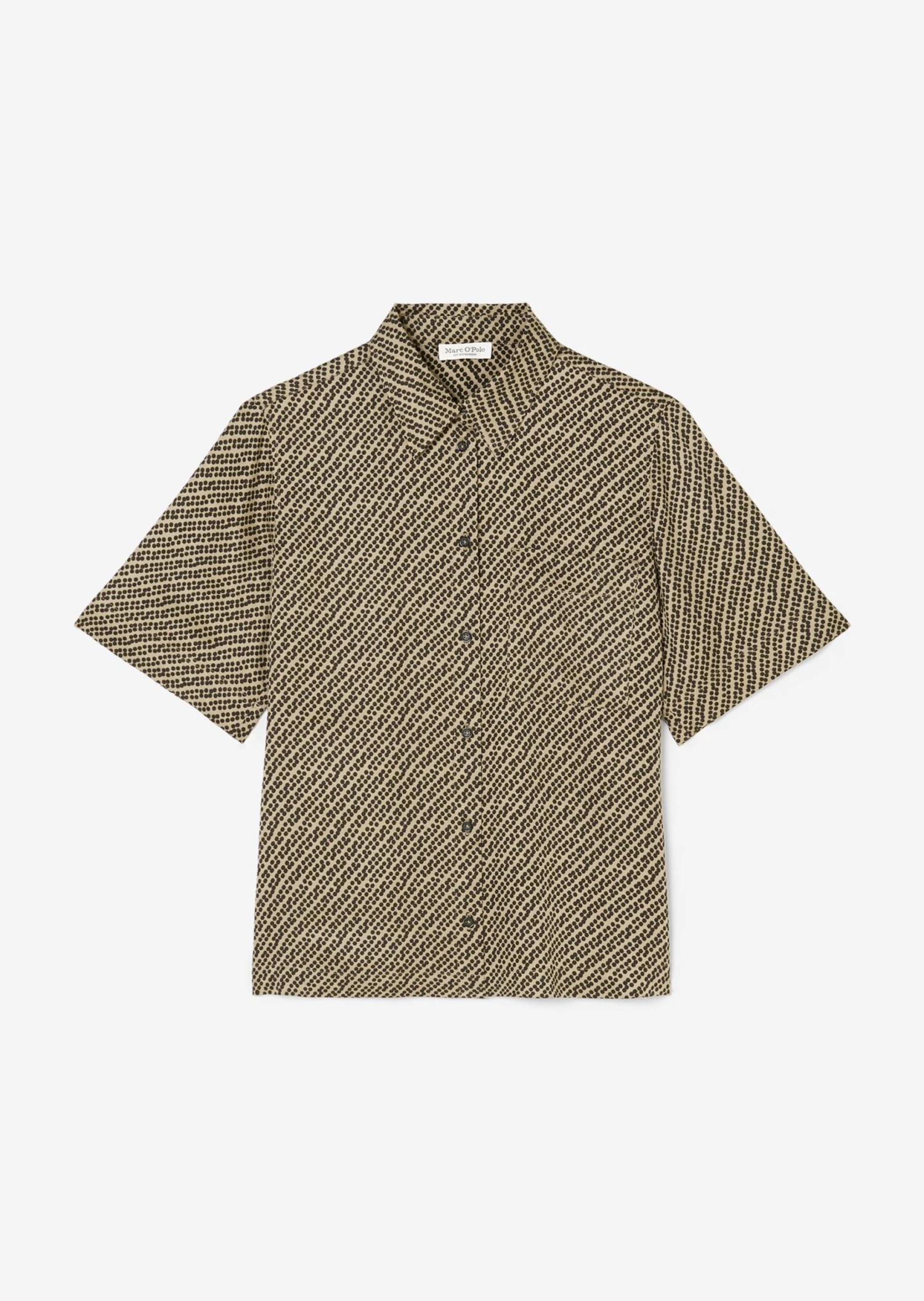 Marc O'Polo Flowing Printed Short-sleeved Blouse Made From Viscose Twill 7 Marc O'Polo Flowing Printed Short-sleeved Blouse Made From Viscose Twill – Bild 7