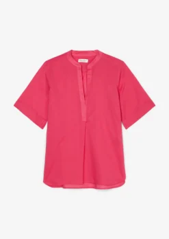 Marc O'Polo Short Sleeve Tunic Blouse Made Of Crisp Cotton Voile -Schlichte Eleganz 73519e407d6c1831034716a764b1c165 scaled