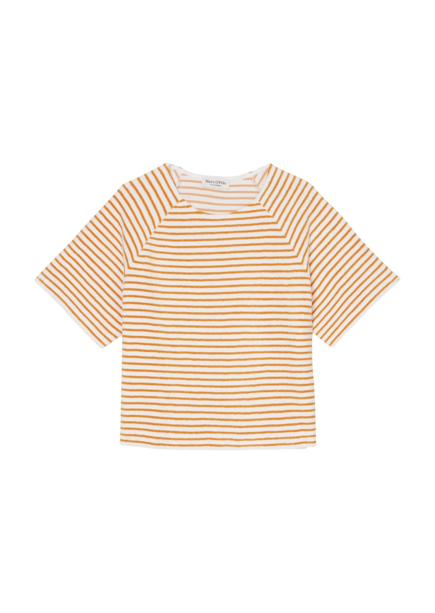 Marc O'Polo Striped Short Sleeve Terry Sweatshirt In A Regular Fit In An Organic Cotton Blend 8 Marc O'Polo Striped Short Sleeve Terry Sweatshirt In A Regular Fit In An Organic Cotton Blend – Bild 8