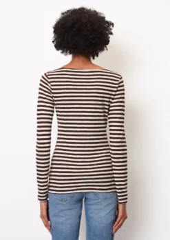 Marc O'Polo Striped Long Sleeve Top, Regular Fit In Organic Cotton Slub Jersey -Schlichte Eleganz 76b0ccd5324dee861171caaf1f7f25f0 scaled