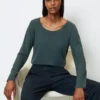 Marc O'Polo Long Sleeve Top, Regular Fit Made From TENCEL™ Modal-cotton Mix