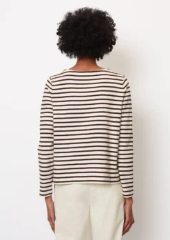 Marc O'Polo Striped Finely Textured Long Sleeve Top In A Regular Fit Made Of Organic Cotton Jersey -Schlichte Eleganz 789dcdb4d165f2fc2e04a2386819c409 scaled