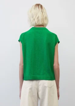 Marc O'Polo Openwork Sleeveless Knitted Jumper Made Of An Organic Cotton And Linen Blend -Schlichte Eleganz 7900c912bb281e697172b2c01acfd301 scaled
