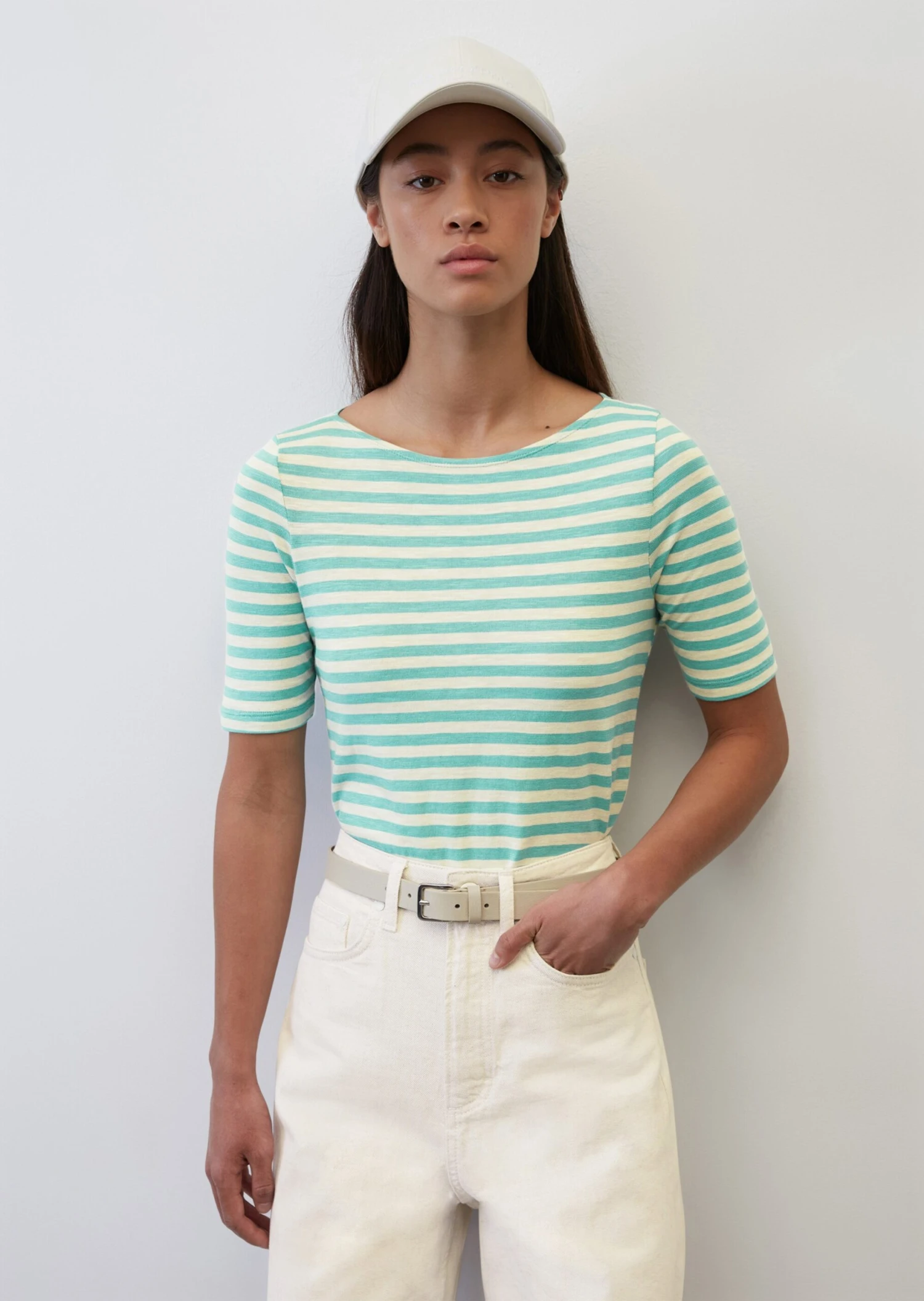 Marc O'Polo T-shirt Made Of Soft Slub Jersey 2 Marc O'Polo T-shirt Made Of Soft Slub Jersey – Bild 2