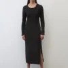 Marc O'Polo Jersey Maxi Dress In A Slim Fit Made Of Stretchy Interlock Jersey