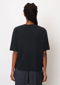 Marc O'Polo Skinny Rib Short-sleeved Knitted Jumper, Relaxed Fit Made Of Pure Organic Cotton -Schlichte Eleganz 7b3431ec463905dde381cbcef44bfa78 scaled