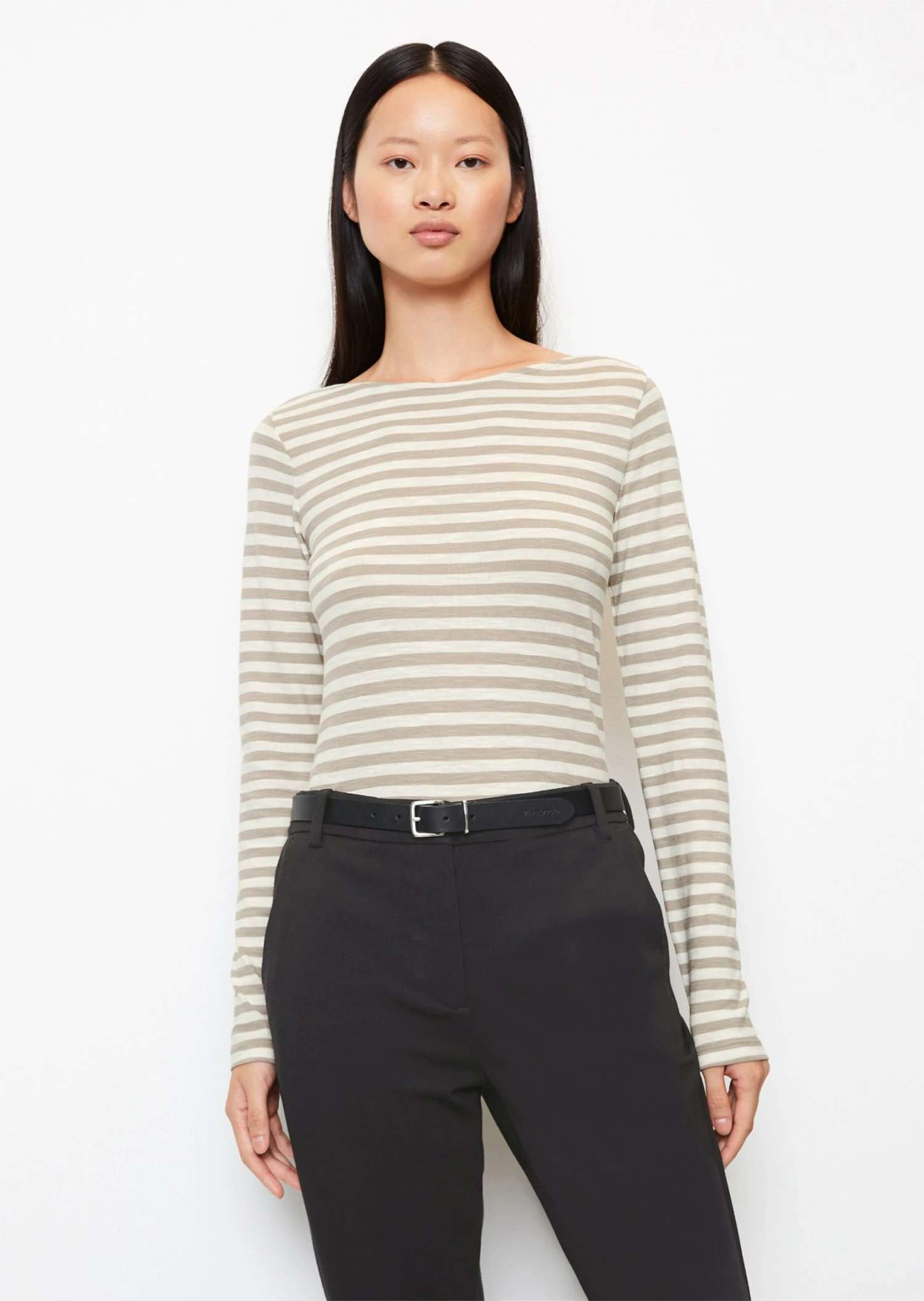 Marc O'Polo Striped Longsleeve Regular From Slub Jersey 2 Marc O'Polo Striped Longsleeve Regular From Slub Jersey – Bild 2