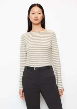 Marc O'Polo Striped Longsleeve Regular From Slub Jersey