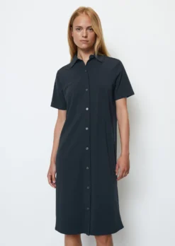 Marc O'Polo Jersey Shirt Dress In A Stretchy Modal/organic Cotton Blend
