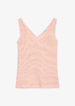 Marc O'Polo Striped Sleeveless Linen Top In A Shaped Fit Made Of High-quality Jersey -Schlichte Eleganz 7cd4d059dd7654a2377a6da989481de6 scaled