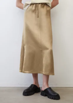 Marc O'Polo Flared Maxi Skirt With Slits Made Of An Elegant Viscose/linen Blend -Schlichte Eleganz 7e2d6f1a06d42f66afaa0d6a966d83ac scaled