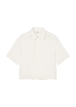 Marc O'Polo Loose Blouse In The Style Of A Polo Shirt Made From Lightweight Blended Viscose -Schlichte Eleganz 7fa25ff049e95181e378717a4acc52ee scaled