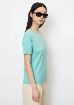Marc O'Polo Linen Round Neck T-shirt In A Regular Fit Made Of Lightweight Jersey -Schlichte Eleganz 7fa46f64c1c4213ac770db1e4a705324 scaled