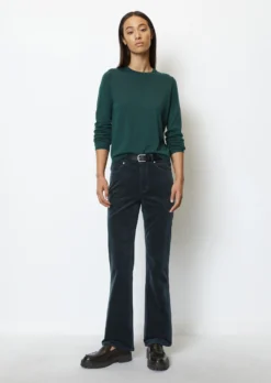 Marc O'Polo KIRUNA Flared Trousers Made From Stretchy Velvet