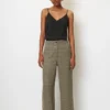 Marc O'Polo Flowing Wide-leg Trousers Made From Viscose Twill