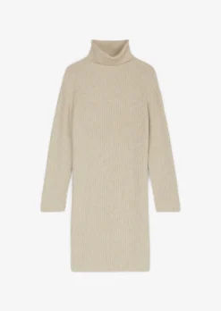 Marc O'Polo Ribbed Knit Dress With Turtleneck Made Of A New Wool And Cotton Blend -Schlichte Eleganz 8387b7f05ab0a6607e511f84d3211b05 scaled
