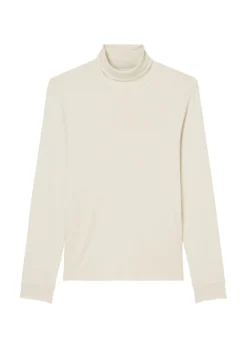 Marc O'Polo Long Sleeve Polo Neck Top, Shaped Fit Made From Pure Organic Cotton -Schlichte Eleganz 845c8f2a151e5d5391e5027b2d247920 scaled