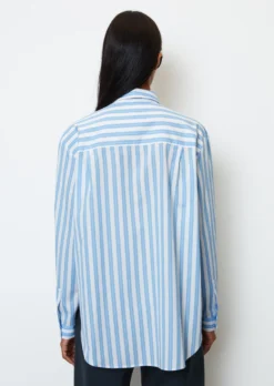 Marc O'Polo Striped Boyfriend Blouse Made Of Pure Organic Cotton -Schlichte Eleganz 85d97bb84b750e355ec3ca727c36012e scaled