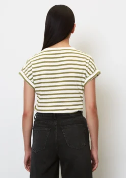 Marc O'Polo Striped T-shirt With Cut-on Sleeves Made Of Lightweight Single Jersey -Schlichte Eleganz 861a0773284f119ff190c6881c4cf23f scaled