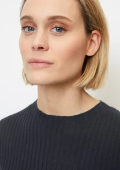 Marc O'Polo Short Sleeve Rib Knit Jumper Made Of Cotton/linen Slub Yarn -Schlichte Eleganz 889a770f331a589e2c7333b93014babc scaled