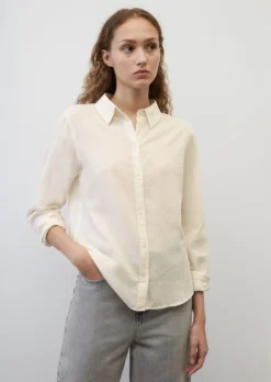 Marc O'Polo Slim Fit Blouse Made Of A Soft Organic Cotton Twill