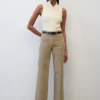Marc O'Polo NELIS High Waist Wide Leg Trousers Made A Softly Brushed Organic Cotton Twill